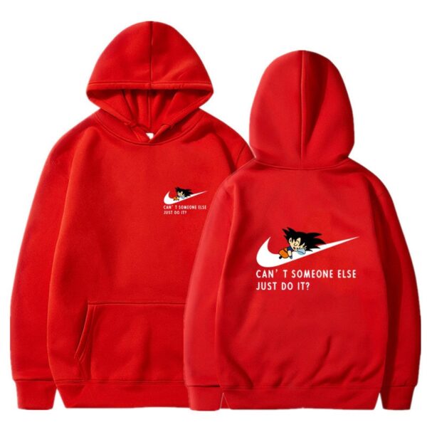 goku cant someone else do it nike red hoodie
