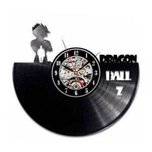goku in the dark vinyl record wall clock
