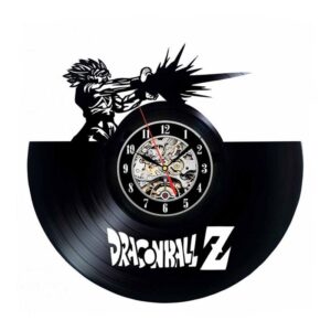 goku kamehameha vinyl record wall clock