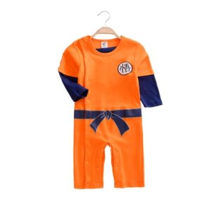 goku orange cosplay onesies for babies