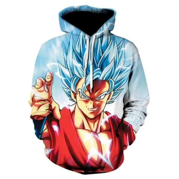 goku ssj blue super edition hoodie