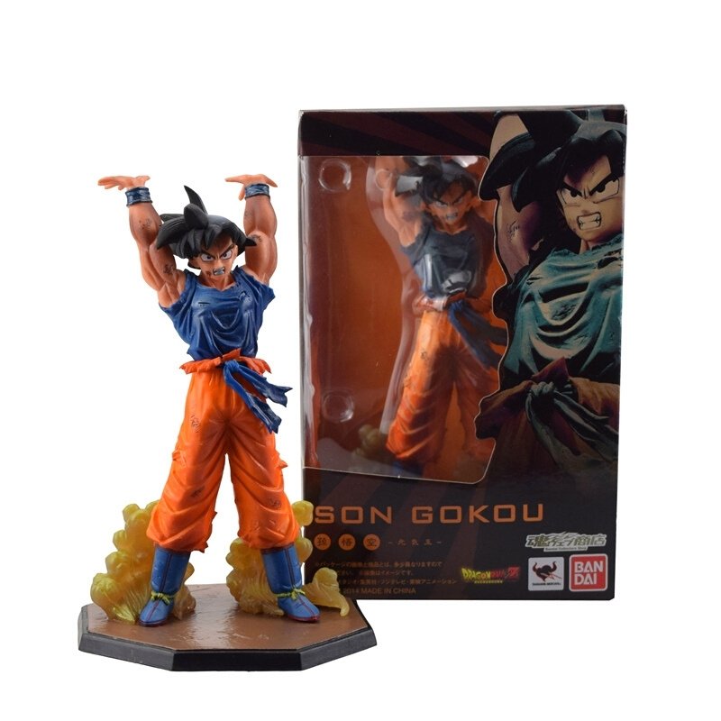 Anime Dragon Ball Z Son Goku Genki Dama Spirit Bomb 15CM Figure Toy Kid Gift NIB 