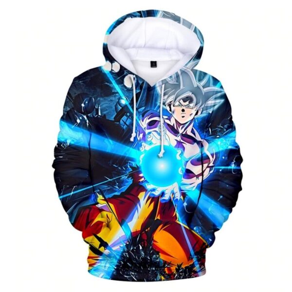 goku mastered ultra instinct blue hoodie