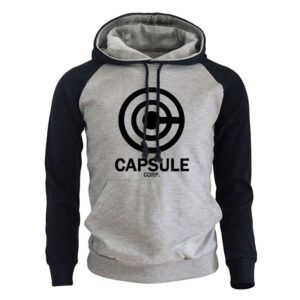 capsule corp black logo hoodie