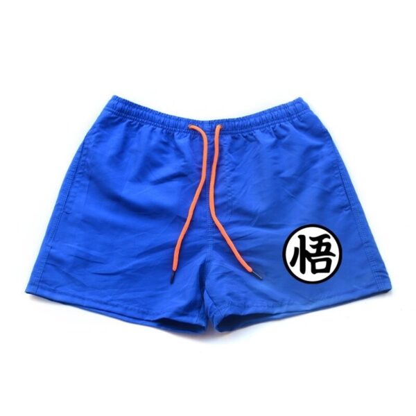 dragon ball z goku kanji symbol blue shorts