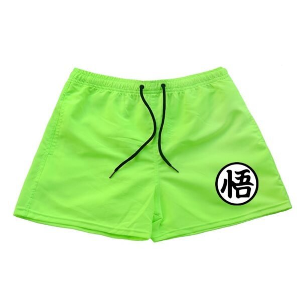 dragon ball z goku kanji symbol green shorts