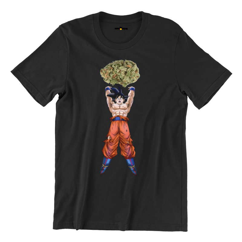 Goku Weed Genkidama Drip T-Shirt • SuperSaiyanShop