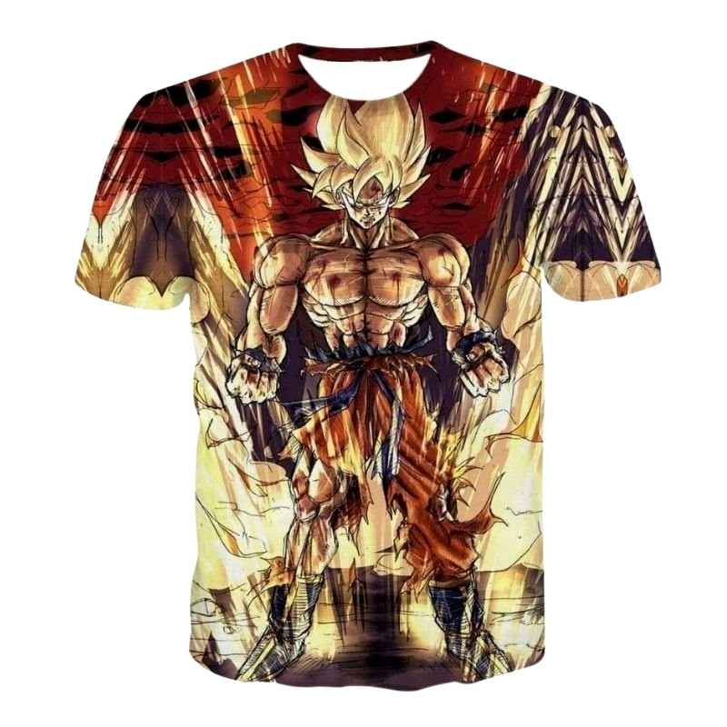 Goku Super Saiyan SSJ2 Enraged T-Shirt • SuperSaiyanShop