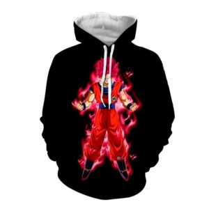 dragon ball super goku red kaioken ultra instinct hoodie