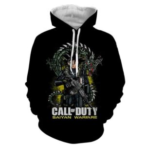 goku call of duty meta saiyan warfare hoodie