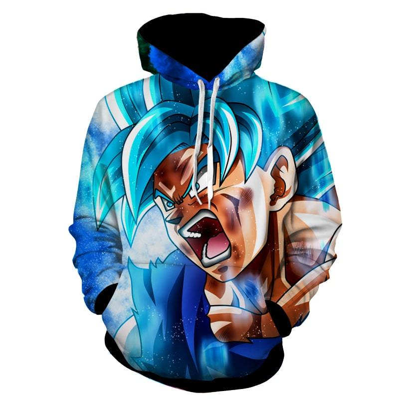 Goku SSJ Blue Kaioken Final Hoodie • SuperSaiyanShop